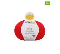 Regia 5er-Set: Wollgarne ''Premium Pure'' in Rot - 5x 100 g - 14% | Kreativbedarf Diy