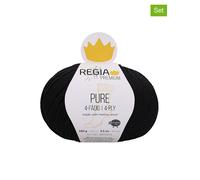 Regia 5er-Set: Wollgarne ''Premium Pure'' in Schwarz - 5x 100 g - 22% | Kreativbedarf Diy