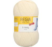 REGIA 6-fädig Uni 9801275-01992 natur Handstrickgarn, Sockengarn, 150g Knäuel
