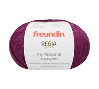 Regia my favourite sockyarn 4-fädig Strickwolle 100g 420m Nadelstärke 2,0-3,0 Ganzjährig 40°C waschbar 75% Schurwolle 25% Polyamid Mütze 50g Schal 150g Farbe 00036