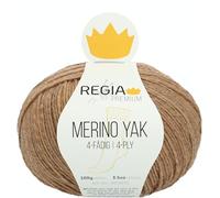REGIA Premium Merino Yak 9801630-07505 puder meliert Handstrickgarn, Sockengarn, 100g Knäuel