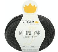 REGIA Premium Merino Yak 100g 400m anthrazit meliert