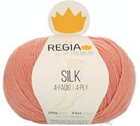 REGIA Premium Silk 9801632-00032 apricot Handstrickgarn, Sockengarn, 100g Knäuel