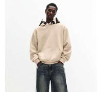 Regulärer Oversized Pullover Hoodie mit abstraktem Schriftprint auf der Kapuze, lässiger Streetwear Sweatshirt für Herbst und Winter Layering