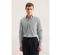 Seidensticker Business Hemd Herren Regular Fit Baumwolle blau, 42