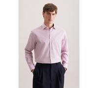 Businesshemd SEIDENSTICKER "Schwarze Rose", Herren, Gr. XXL (46), normale Ärmellängen, berry, 100% Baumwolle, bedruckt, regular fit, 2-Knopf-Manschette, Hemden, Regular 1/1 Kentkragen Druck (64830821-