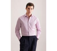 Seidensticker Regular Fit Businesshemd aus Baumwolle mit Kentkragen in Fuchsia, Größe 43