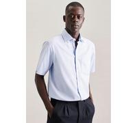 Seidensticker Regular Fit Hemd Kurzarm mittelblau