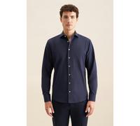 Seidensticker Herren Casual Hemd - Regular Fit - Bügelleicht - Kent-Kragen - Langarm - 100% Baumwolle