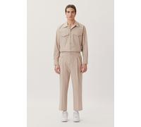 Businesshemd STUDIO SEIDENSTICKER "Studio", Herren, Gr. XL (43-44), normale Ärmellängen, beige, 100% Baumwolle, unifarben, regular fit, Langarm 2-Knopf-Manschette, Hemden, Regular Langarm Einstück-Kra