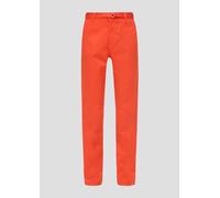 s.Oliver Damen Chino Hose, Baumwollstretch, Regular Fit, Orange, Größe 44