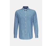 Regular Denimhemd Uni Blau 40 (01.198832-0013-40)
