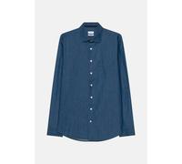 Regular Denimhemd Uni Blau M/39-40 (01.154070-0014-3940)