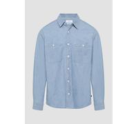 s.Oliver Regular Fit: Baumwollhemd aus Chambray blau L