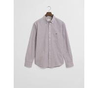 Regular Fit Classic Popeline Hemd mit Mikro-Karomuster Violett 3XL