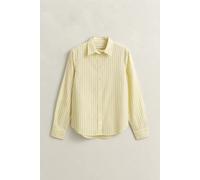 Regular Fit Classic Popeline Hemd mit Streifen Beige 42