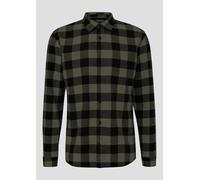 Regular Fit: Flanellhemd mit Kentkragen L Grün 2170385.79N0.L