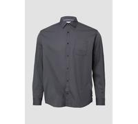 Regular Fit: Gemustertes Hemd mit Kentkragen 3XL schwarz 2174047.99A0.3XL