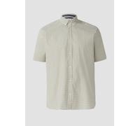 Regular Fit: Gemustertes Kurzarmhemd aus Baumwolle mit Button-Down-Kragen 3XL weiß 2172133.01A1.3XL