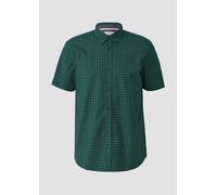s.Oliver Regular Fit: Kurzarmhemd aus Baumwolle mit Button-Down-Kragen tannengrün M