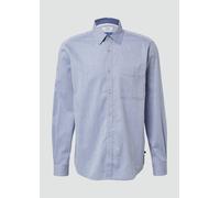 s.Oliver Red Label - Regular Fit: Langarmhemd aus Webware blau - Gr. - S