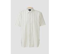 Regular Fit: Gestreiftes Hemd aus Leinenmix S weiß 2169431.01G0.S