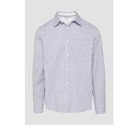 Regular Fit: Gestreiftes Hemd aus Popelin M weiß 2156958.01G1.M