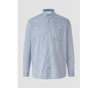 Regular Fit: Gewaschenes Hemd mit Brusttasche 4XL blau 2172122.55K6.4XL