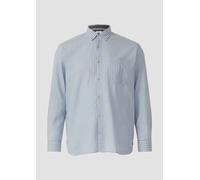 Regular Fit: Gewaschenes Hemd mit Karomuster 4XL blau|mehrfarbig 2172114.50N1.4XL
