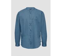 Regular Fit: Gewaschenes Hemd mit Stickerei S blau 2150918.5445.S