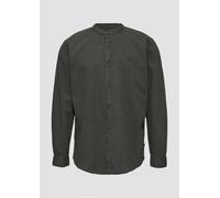 Regular Fit: Gewaschenes Hemd mit Stickerei S grau 2150918.9666.S