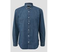 Regular Fit: Gewaschenes Jeanshemd mit Logo-Stickerei XXL blau 2171827.55Y1.XXL