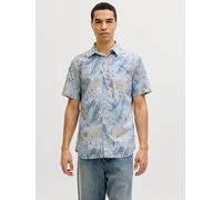 Regular Fit Hawaii-hemd L Blau