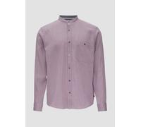 Regular Fit: Hemd mit Stehkragen und Strukurmuster S lila 2148588.40K2.S