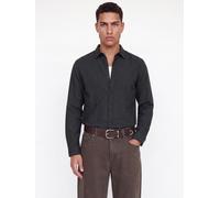 Langarmhemd JACK & JONES "JJEFIELD MELANGE SHIRT LS SN", Herren, Gr. XL, N-Gr, schwarz, Web, Obermaterial: 100% Baumwolle, meliert, unifarben, regular fit normal, ohne Ausschnitt, Ärmel mit Ärmelschli