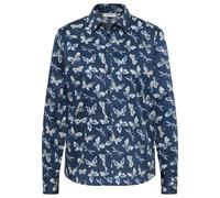 REGULAR FIT Hemdbluse in navy bedruckt 38