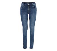 Regular-fit-Jeans B.YOUNG "Jeans BXKAILY", Damen, Gr. 44, N-Gr, blau, Obermaterial: 56% Baumwolle CO. 30% Viskose CV. 12% Polyester PES. 2% Elasthan EL., Jeans (68376866-44) blau