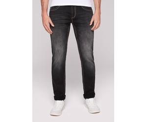 Regular-fit-Jeans CAMP DAVID, Herren, Gr. 31, Länge 30, schwarz, Sweatware, Material: 68% Baumwolle, 16% Polyester, 14% Lyocell, 2% Elasthan, Zusatz: Enthält nichttextile Teile tierischen Ursprungs (B