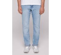 Regular-fit-Jeans CAMP DAVID, Herren, Gr. 33, Länge 30, blau (tarmac blau), Material: 99% Baumwolle, 1% Elasthan, Zusatz: Enthält nichttextile Teile tierischen Ursprungs (Badge), Abriebeffekte, regula