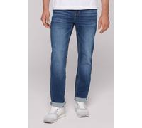 Regular-fit-Jeans CAMP DAVID, Herren, Gr. 36, Länge 32, blau (real blau), Material: 99% Baumwolle, 1% Elasthan, Zusatz: Enthält nichttextile Teile tierischen Ursprungs (Badge), Abriebeffekte, regular