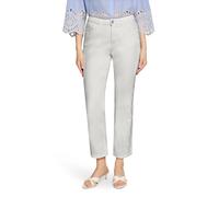 Regular-fit-Jeans CARTOON "Damen mit Lochmuster", Damen, Gr. 40, Normalgrößen, weiß, Obermaterial: 91% Baumwolle, 6% Elastomultiester, 3% Elasthan, relaxed fit, Jeans (71690218-40) weiß