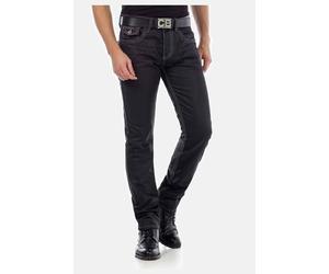 Regular-fit-Jeans CIPO & BAXX "Jeans", Herren, Gr. 30, Länge 34, schwarz, 100% Baumwolle, unifarben, regular fit lang, Jeans, in Regular-Fit, CD-295 (67409701-30) schwarz