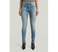 Regular-fit-Jeans G-STAR "3301 Skinny Jeans", Damen, Gr. 28, Länge 32, vintage biscay blau, Obermaterial: 98% Baumwolle, 2% Elasthan, Jeans (18045722-28) vintage biscay blau
