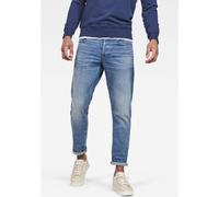 Regular-fit-Jeans G-STAR "3301 Straight Tapered", Herren, Gr. 31, Länge 30, blau (worn in azure), Denim/Jeans, Obermaterial: 99% Baumwolle, 1% Elasthan, normal normal, Jeans (93638500-31) worn in azur