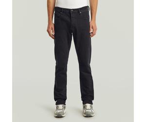 Regular-fit-Jeans G-STAR "3301 Straight Tapered", Herren, Gr. 31, Länge 30, washed schwarz, Denim/Jeans, Obermaterial: 98% Baumwolle, 2% Elasthan, normal normal, Jeans (21206530-31) washed schwarz