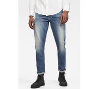 Regular-fit-Jeans G-STAR "3301 Straight Tapered", Herren, Gr. 31, Länge 34, blau (modern vintage blau), Denim/Jeans, Obermaterial: 99% Baumwolle, 1% Elasthan, normal normal, Jeans (37349331-31) modern