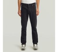 Regular-fit-Jeans G-STAR "3301 Straight Tapered", Herren, Gr. 34, Länge 34, washed schwarz, Denim/Jeans, Obermaterial: 98% Baumwolle, 2% Elasthan, normal normal, Jeans (67449912-34) washed schwarz