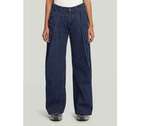Regular-fit-Jeans G-STAR "Contor Barrel Wide Chino Jeans", Damen, Gr. 31, Länge 34, rinsed, Obermaterial: 100% Baumwolle, Jeans (47952844-31) rinsed