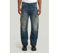 Regular-fit-Jeans G-STAR "Contor Regular Cargo Jeans", Herren, Gr. 32, Länge 32, antique faded blauschist, Obermaterial: 75% Baumwolle, 25% Baumwolle, Jeans (20364060-32) antique faded blauschist