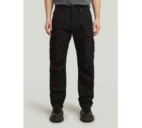 Regular-fit-Jeans G-STAR "Contor Regular Cargo Jeans", Herren, Gr. 35, Länge 32, dk schwarz, Obermaterial: 75% Baumwolle, 25% Baumwolle, Jeans (77378261-35) dk schwarz